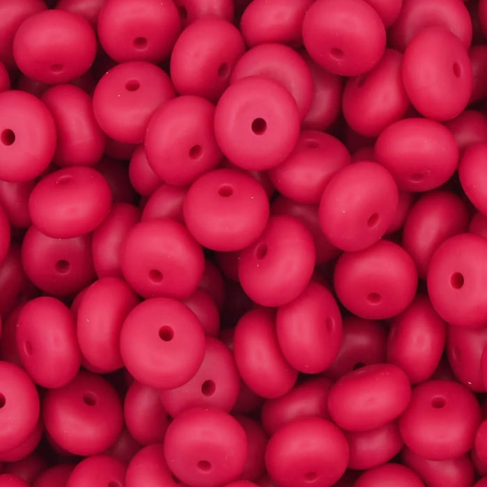 14MM ABACUS BEAD MAGENTA #18 (10ct)