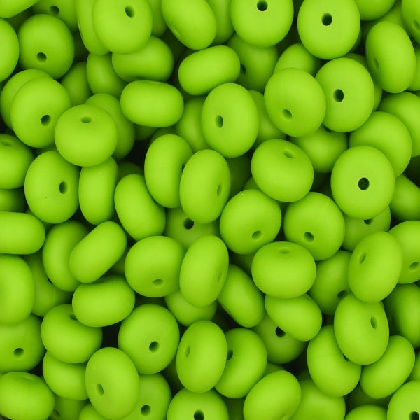 14MM ABACUS BEAD GRANNY SMITH #5 (10ct)