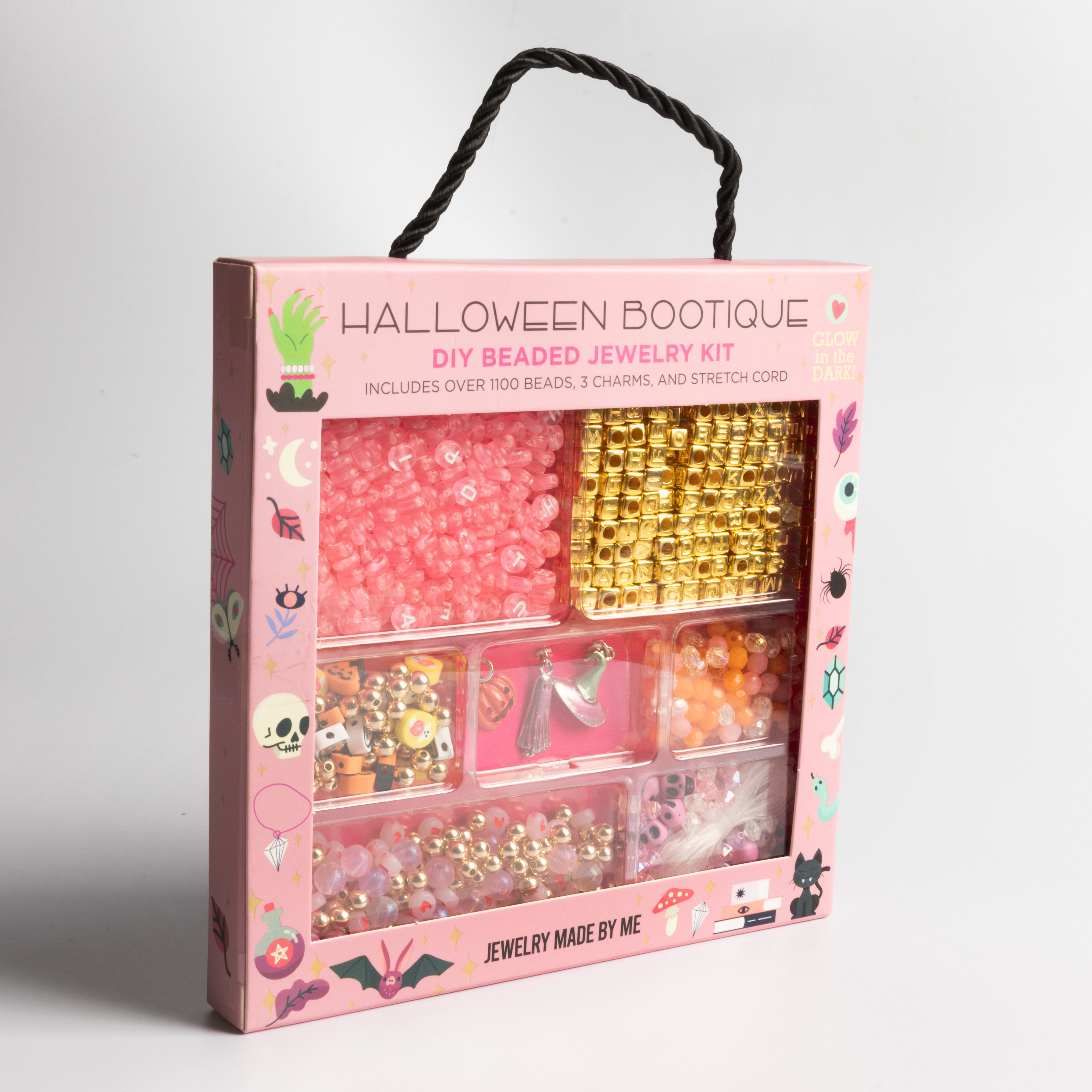 Halloween Bootique Box Pastel Pink DIY Beaded Jewelry Making Kit