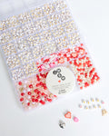 Extra Large Red, Pink, Gold, and Pearl Valentine DIY Bead Box