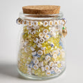 Gold Lemon Charm Easy Peasy Heishi Polymer Clay Beads DIY Jar