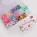 Pastel Pink Holiday Jewelry DIY Letter Bead Box