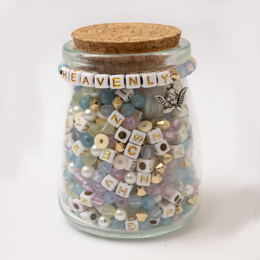 Heavenly Pastel Bead Jar