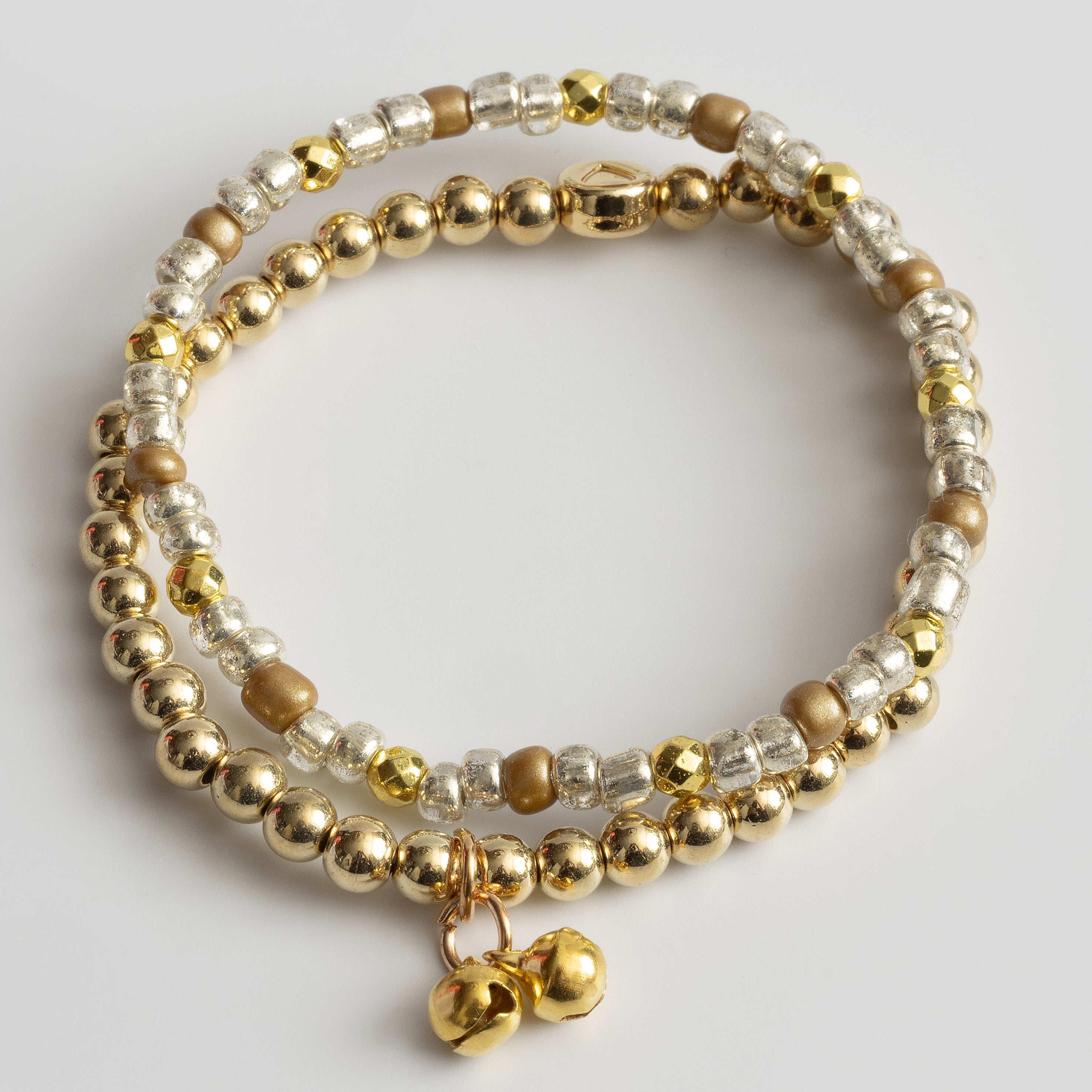 Gold Fairy Bells Bracelet Duo