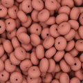 14MM ABACUS BEAD ANTIQUE ROSE #76 (10ct)