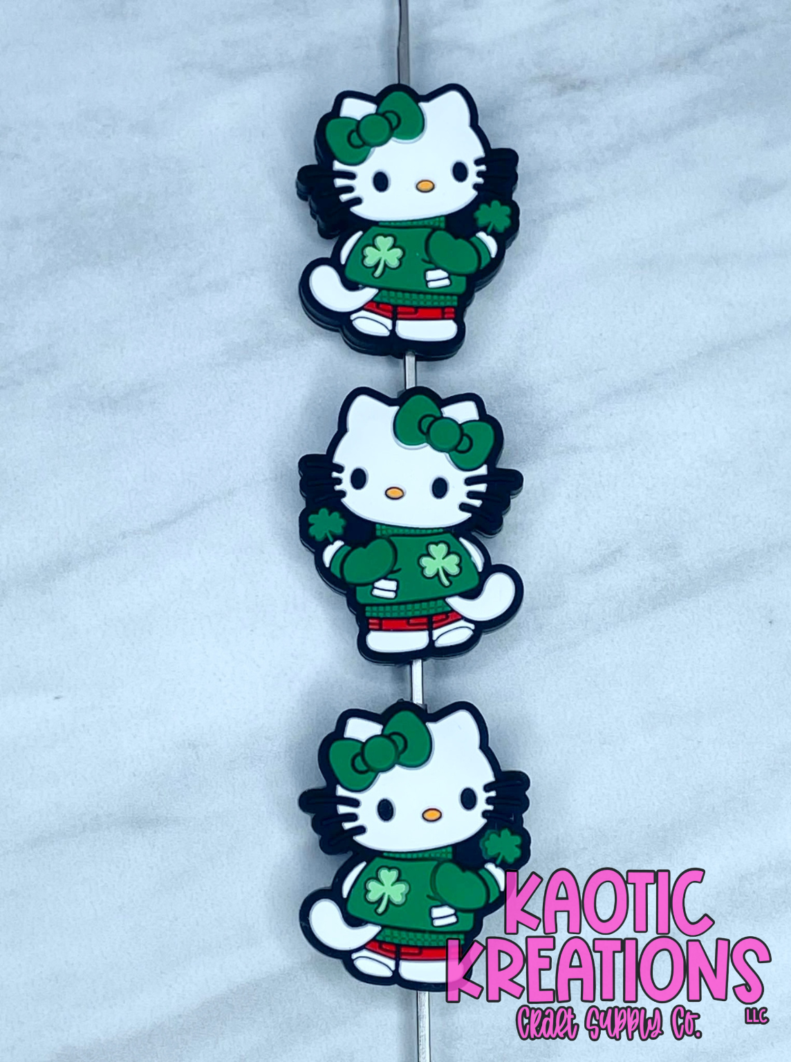 (DISCONTINUED) LUCKY GREEN KITTY SILICONE FOCAL (1ct)
