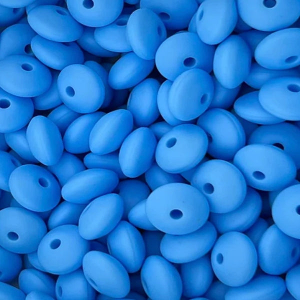 #14 12MM LENTIL CURIOUS BLUE (10ct)