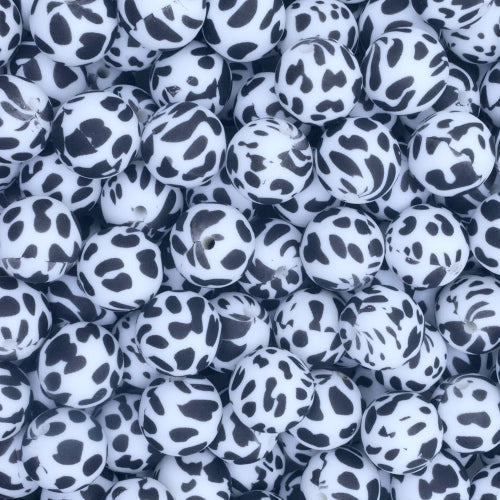 P15 BLACK/WHITE COW 15MM PRINT (10ct)