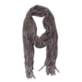 Grey with Mauve Woven Scarf
