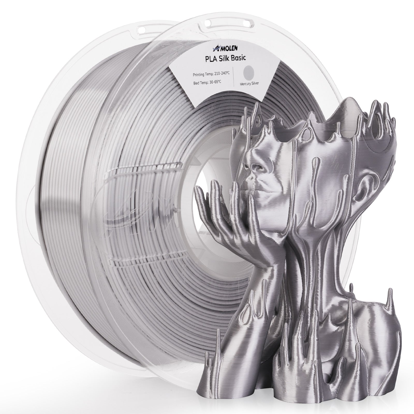 PLA Silk Basic 1.75mm, 1KG/2.2LB