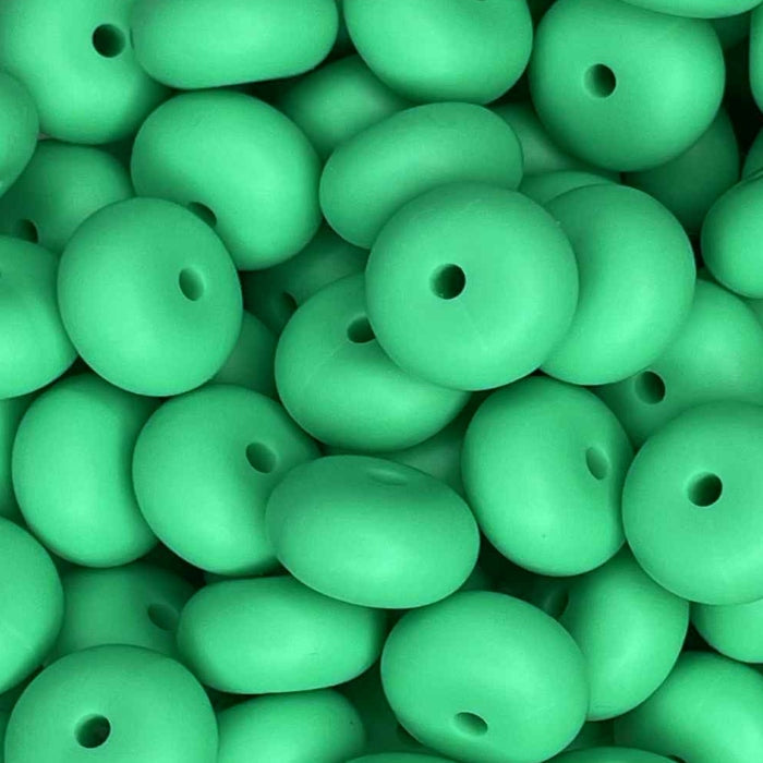 14MM ABACUS BEAD JUNGLE GREEN #30 (10ct)