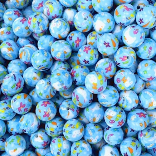 P636 BLUE HOPPY EASTER 15MM PRINT (10ct)