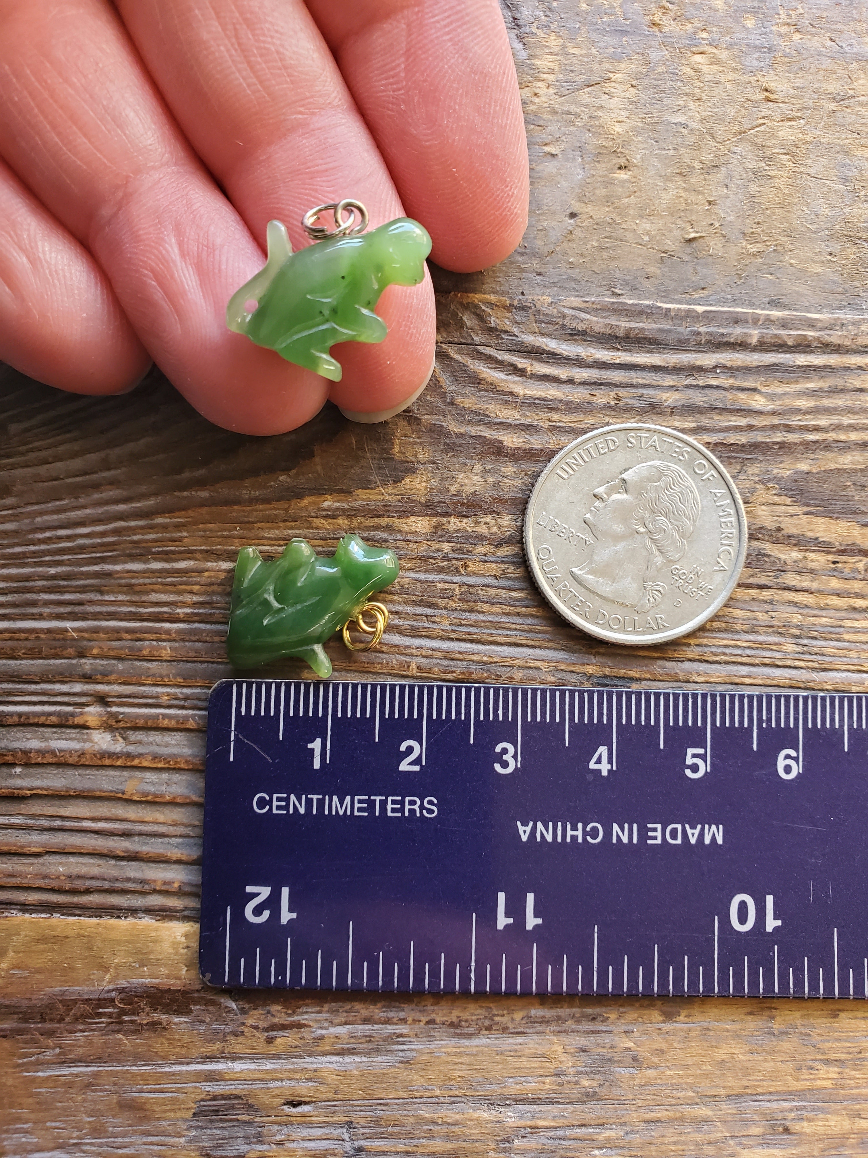 Canadian Jade Monkey Charm - 18mm