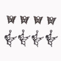 Silver Butterfly Charm Set