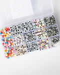 Astrology Symbols Numbers and Letters Metallic and Multicolor DIY Zodiac Bead Box Kit