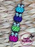 SPOTTED PUMPKIN SILICONE FOCAL (1ct)