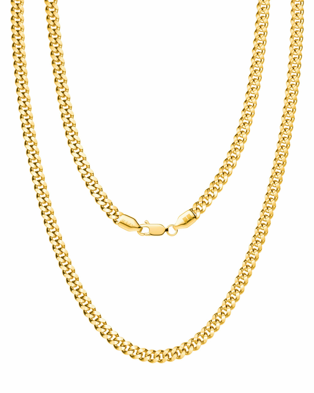 Gold Cuban Link Chain (3.5mm)