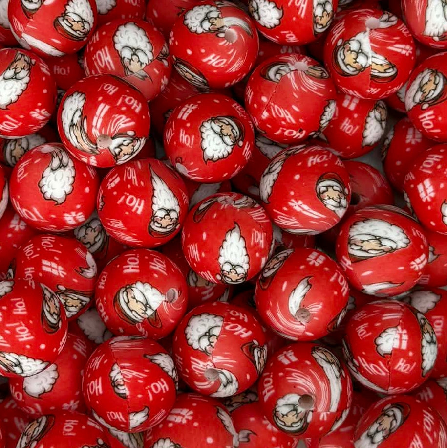 P714 SANTA 15MM PRINT (10ct)