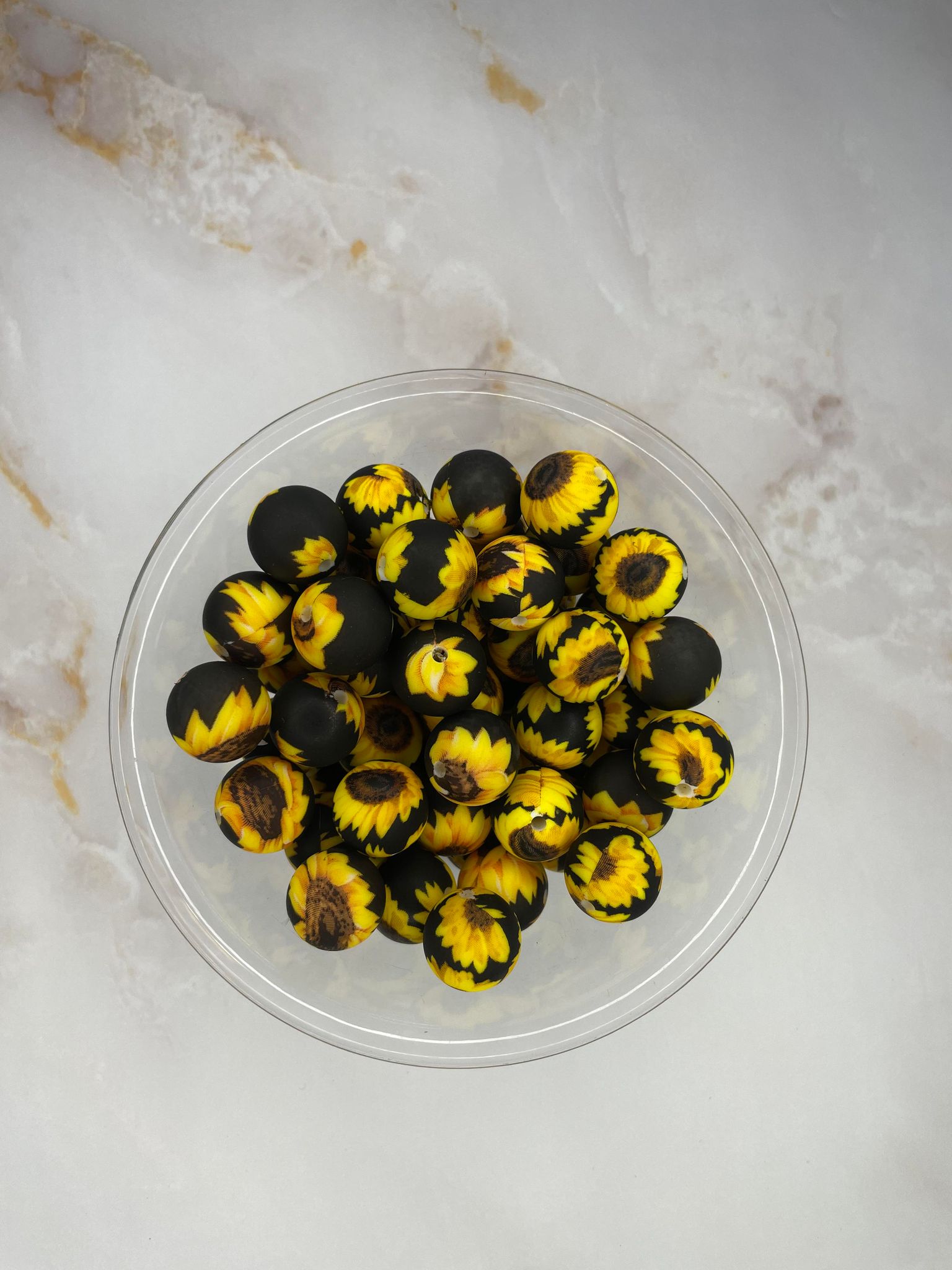 P41 SUNFLOWER 15MM PRINT (10ct)