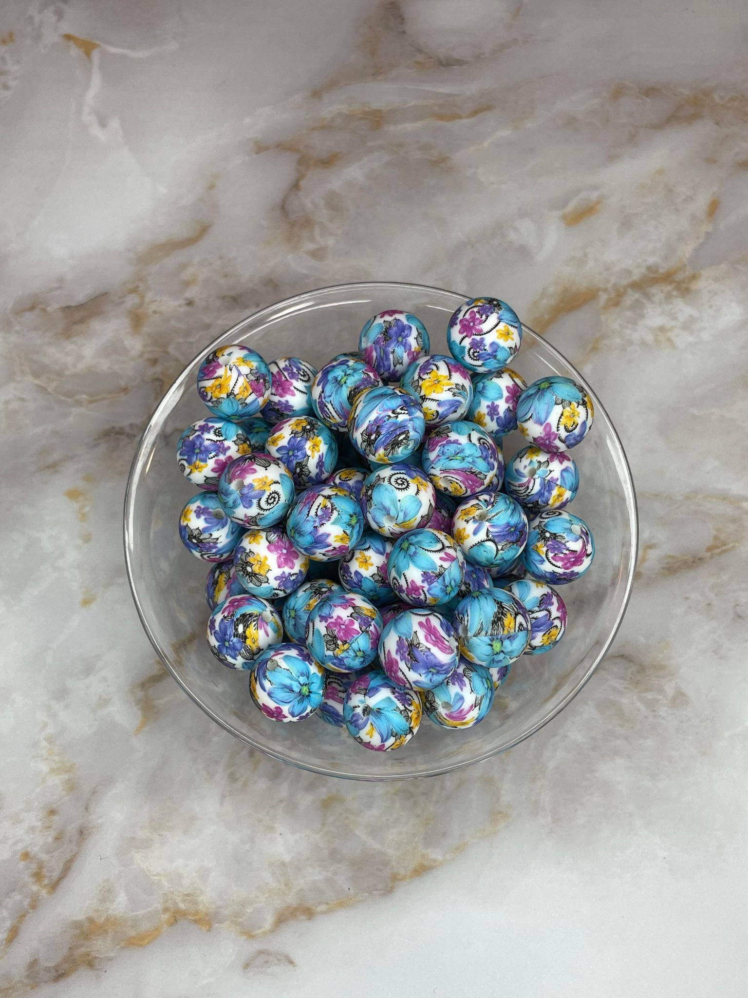 P246 BLUE LOTUS 15MM PRINT (10ct)