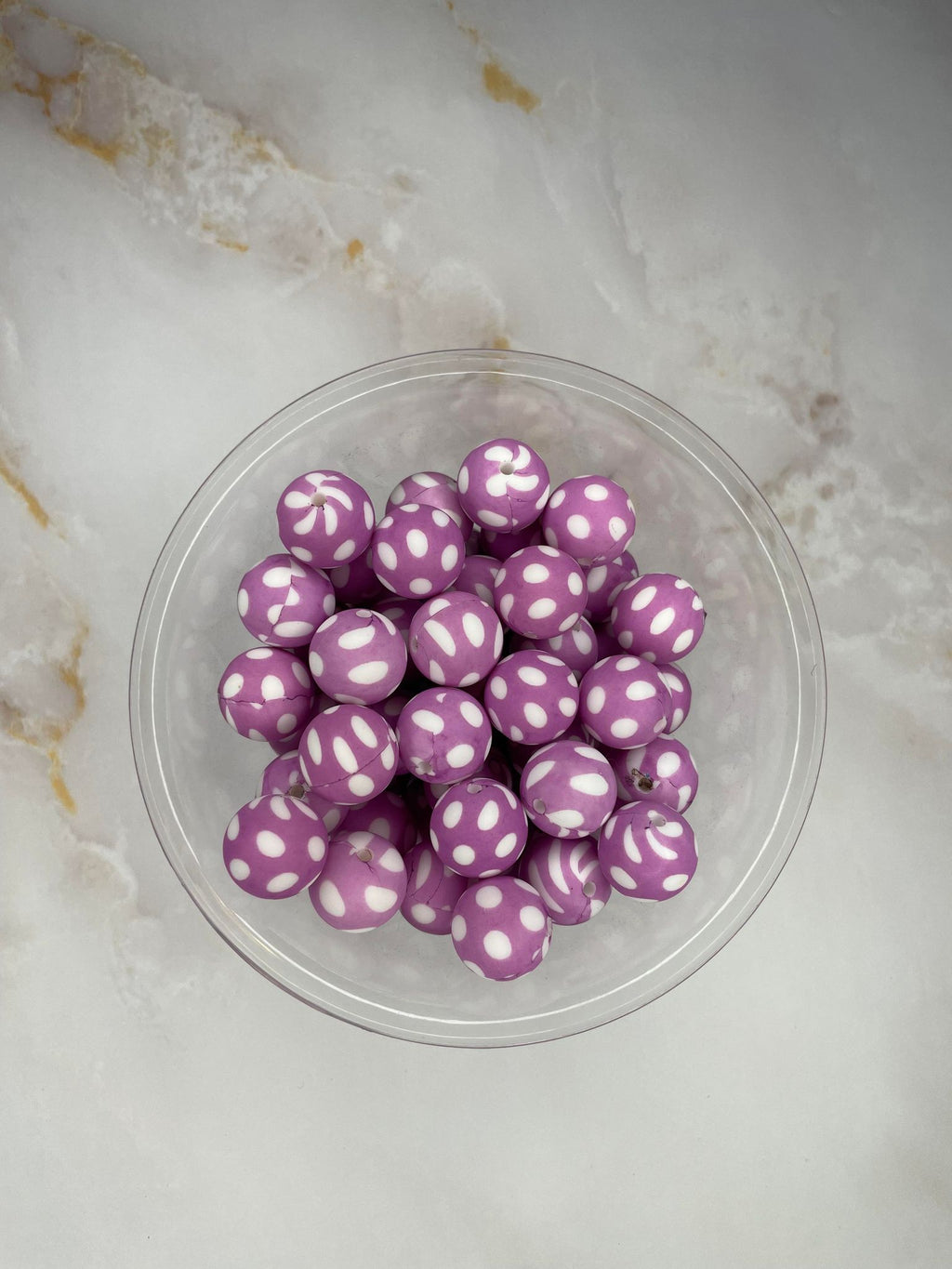 P57 POLKA DOT LAVENDER 15MM PRINT (10ct)