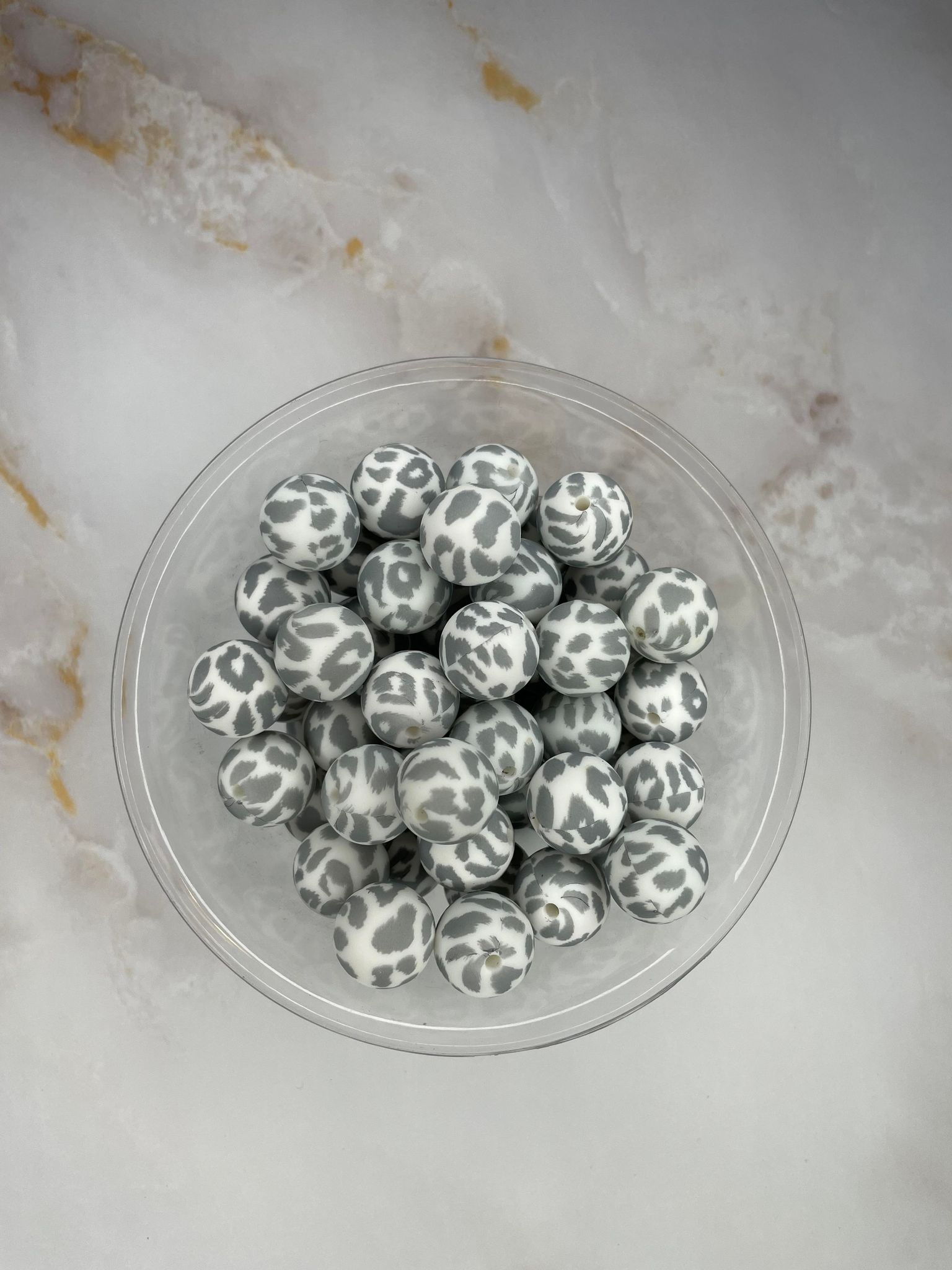 P110 GREY LEOPARD 15MM PRINT (10ct)