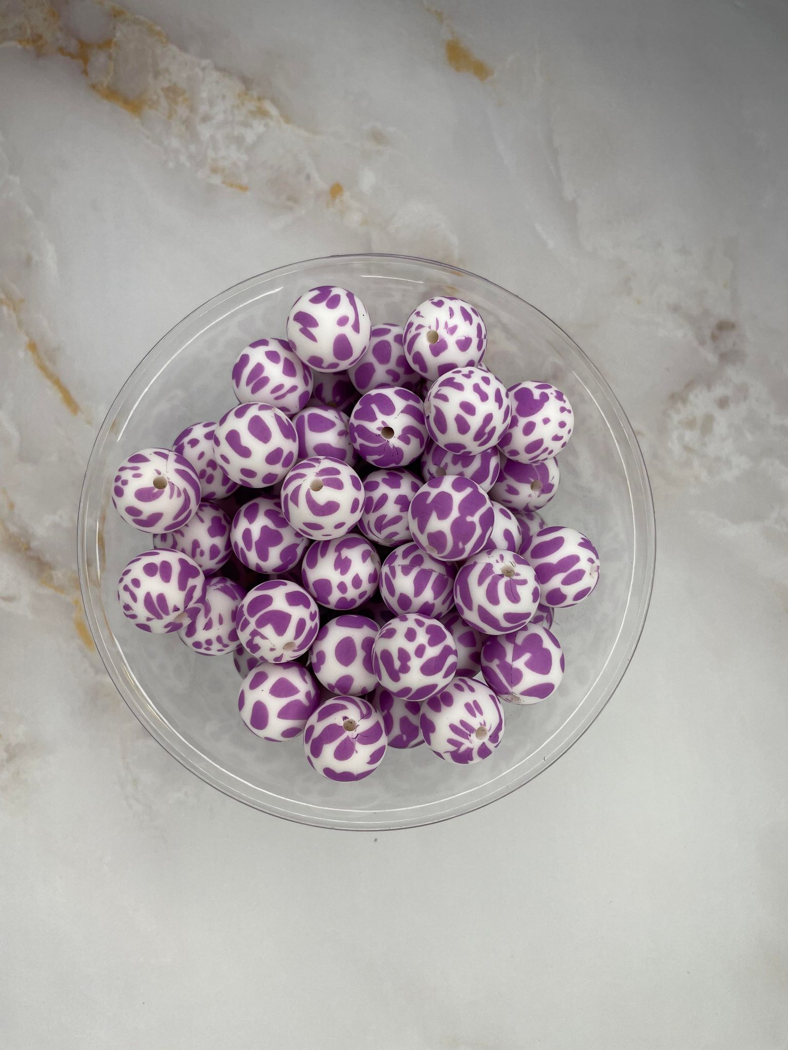 P157 PURPLE COW 15MM PRINT (10ct)