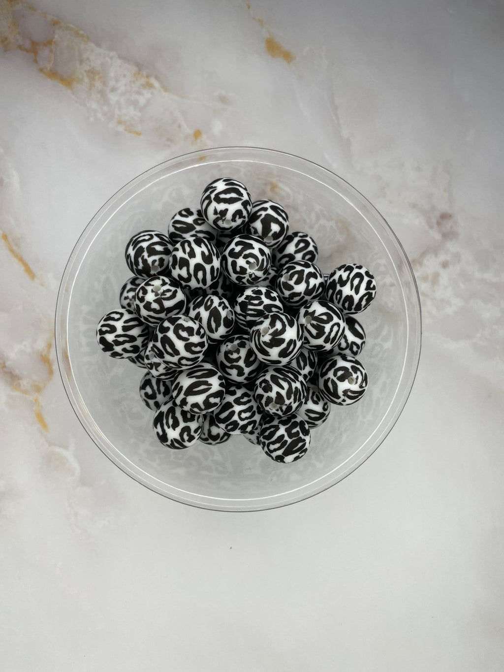 P3 BLACK/WHITE LEOPARD 15MM PRINT (10ct)