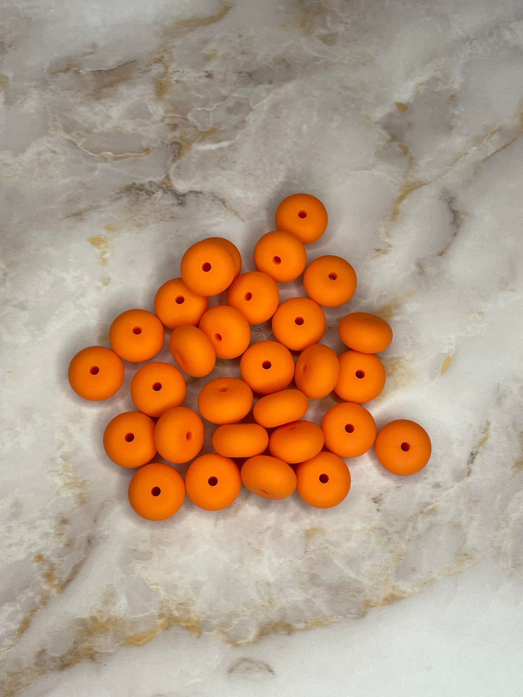14MM ABACUS BEAD TANGERINE #37 (10ct)