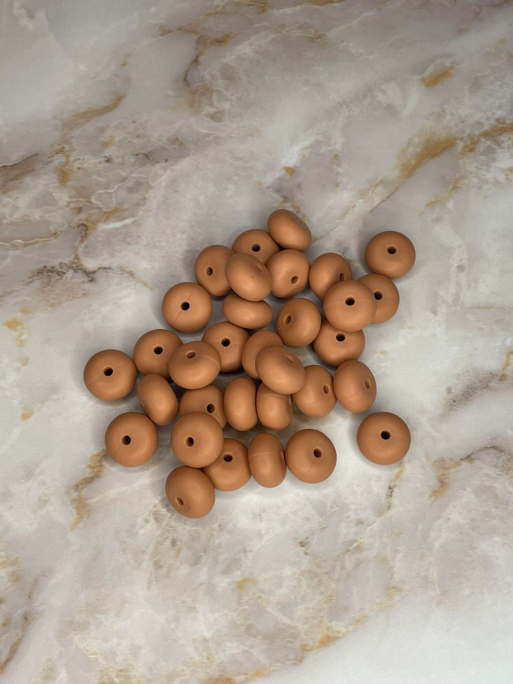 14MM ABACUS BEAD TANNED HIDE #75 (10ct)