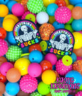 ACRYLIC SILICONE BEAD MIX #89 (40ct)