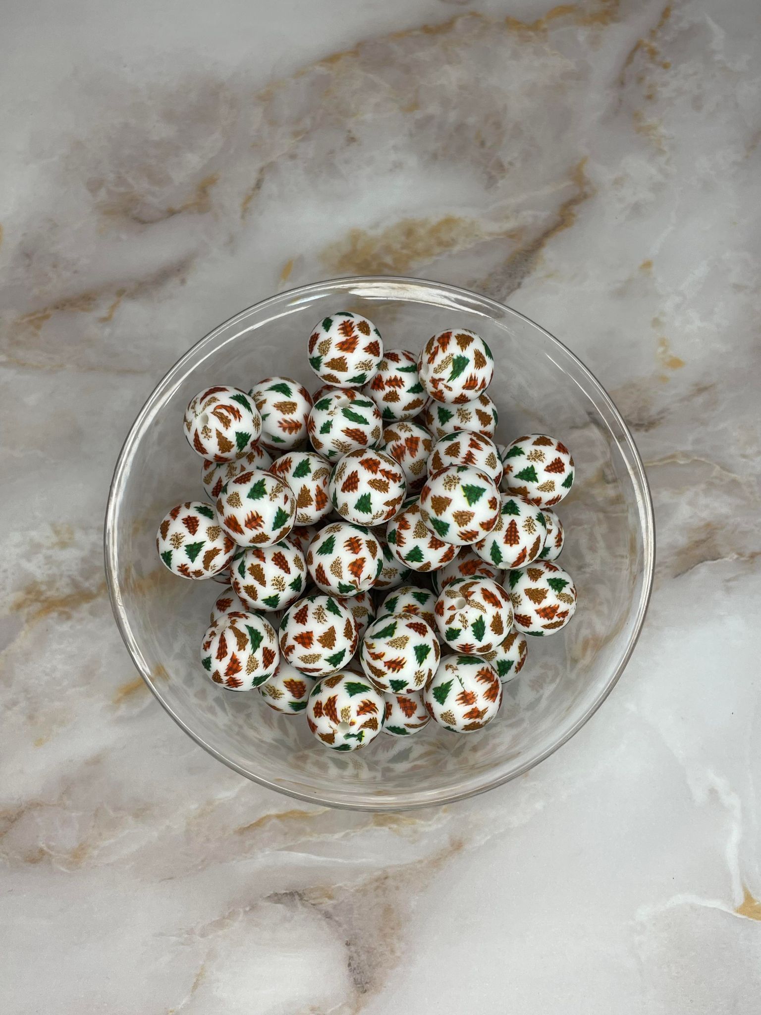 P59 CHRISTMAS TREES 15MM PRINT (10ct)