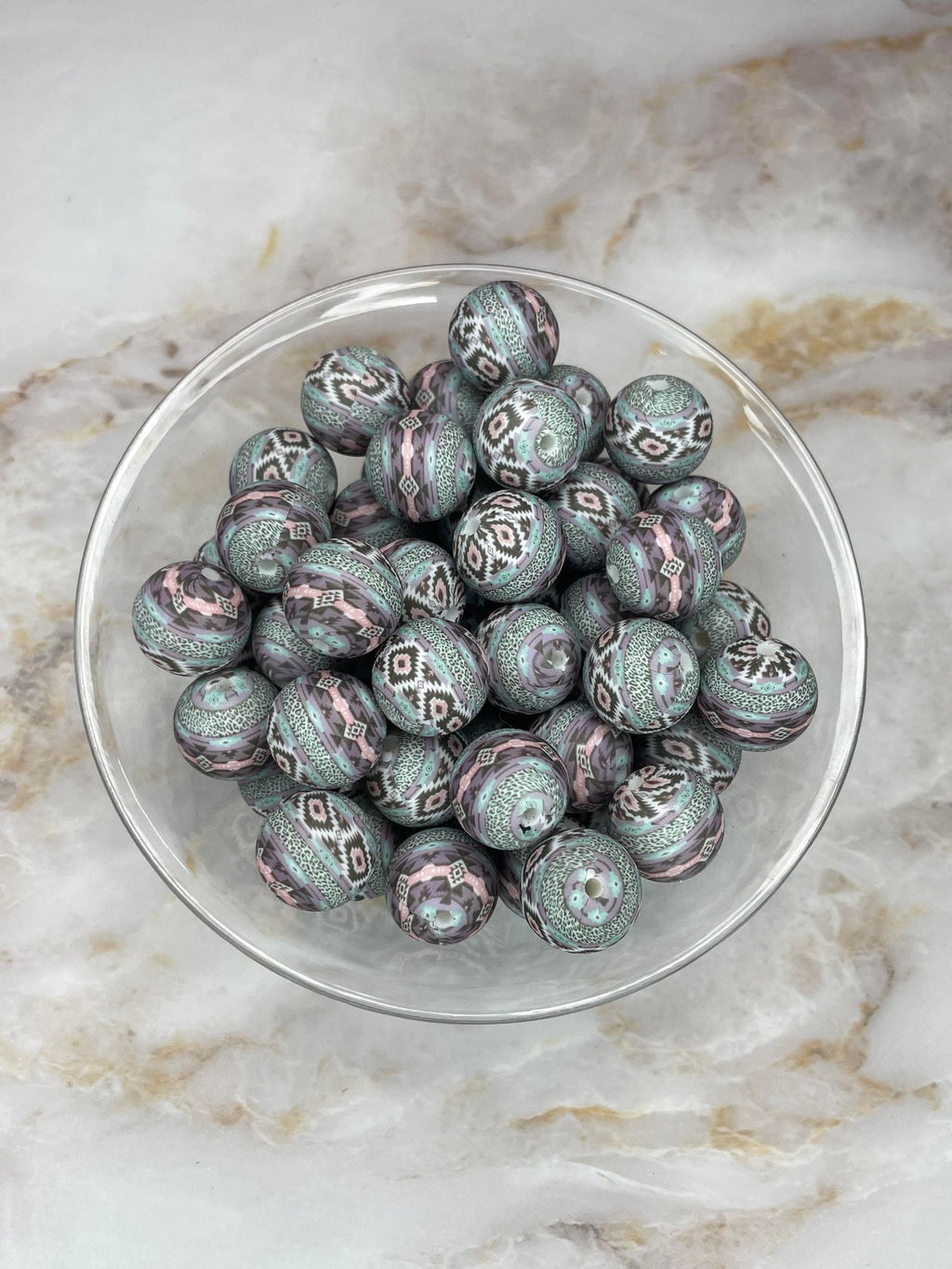P176 PASTEL AZTEC 15MM PRINT (10ct)