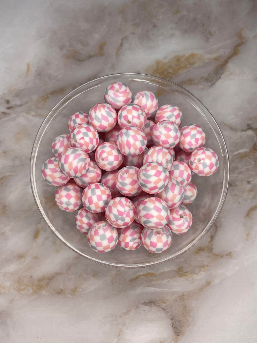 P458 SPRING SPLASH CHECKERED 15MM PRINT (10ct)