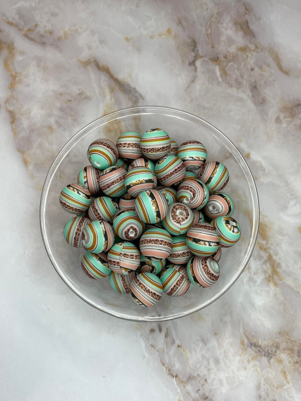 P453 MINT LEOPARD SERAPE 15MM PRINT (10ct)