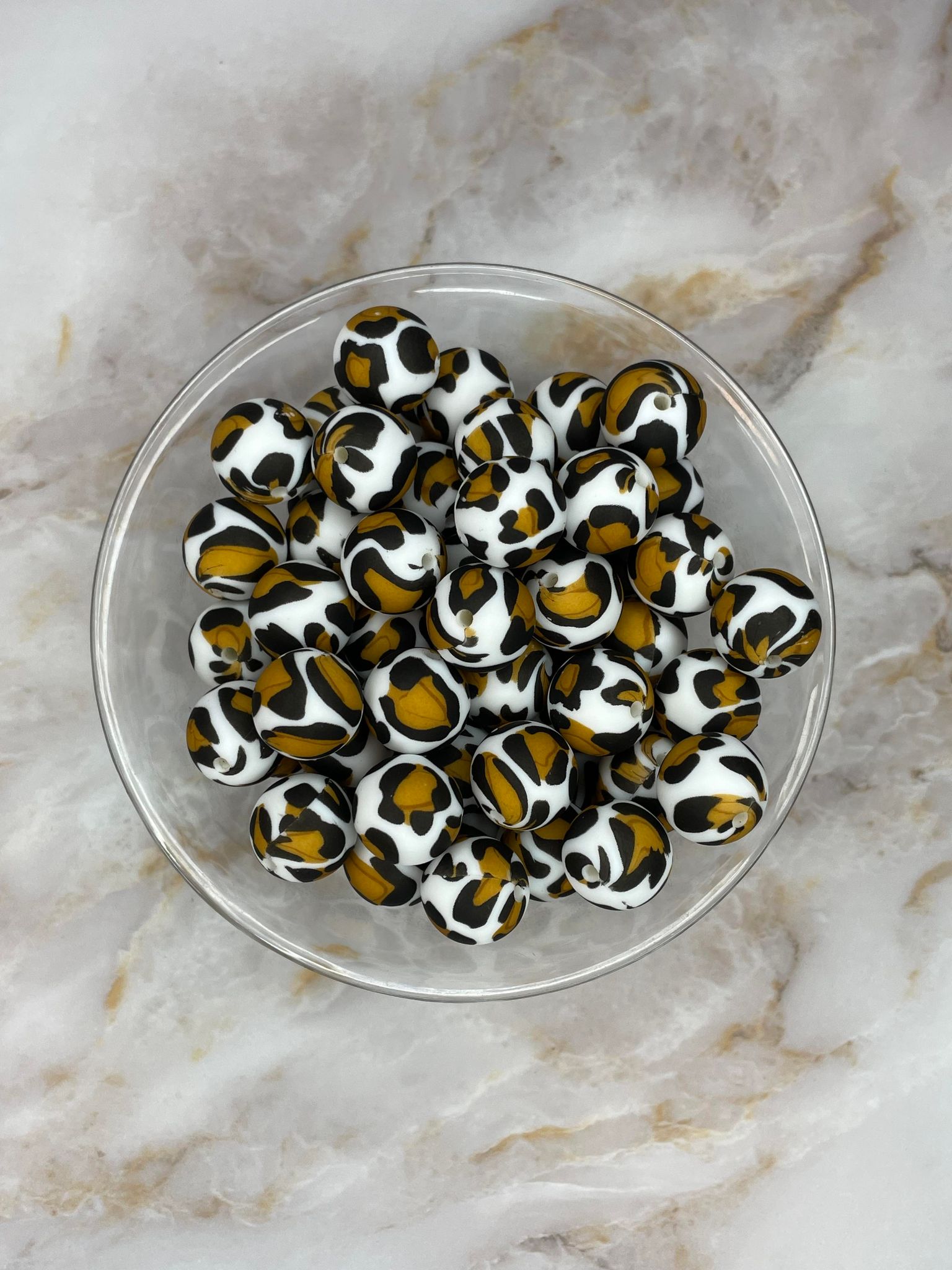 P504 BOLD GOLDEN LEOPARD 15MM PRINT (10ct)