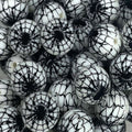P548 SPIDER WEB WHITE GLOW 15MM PRINT (10ct)