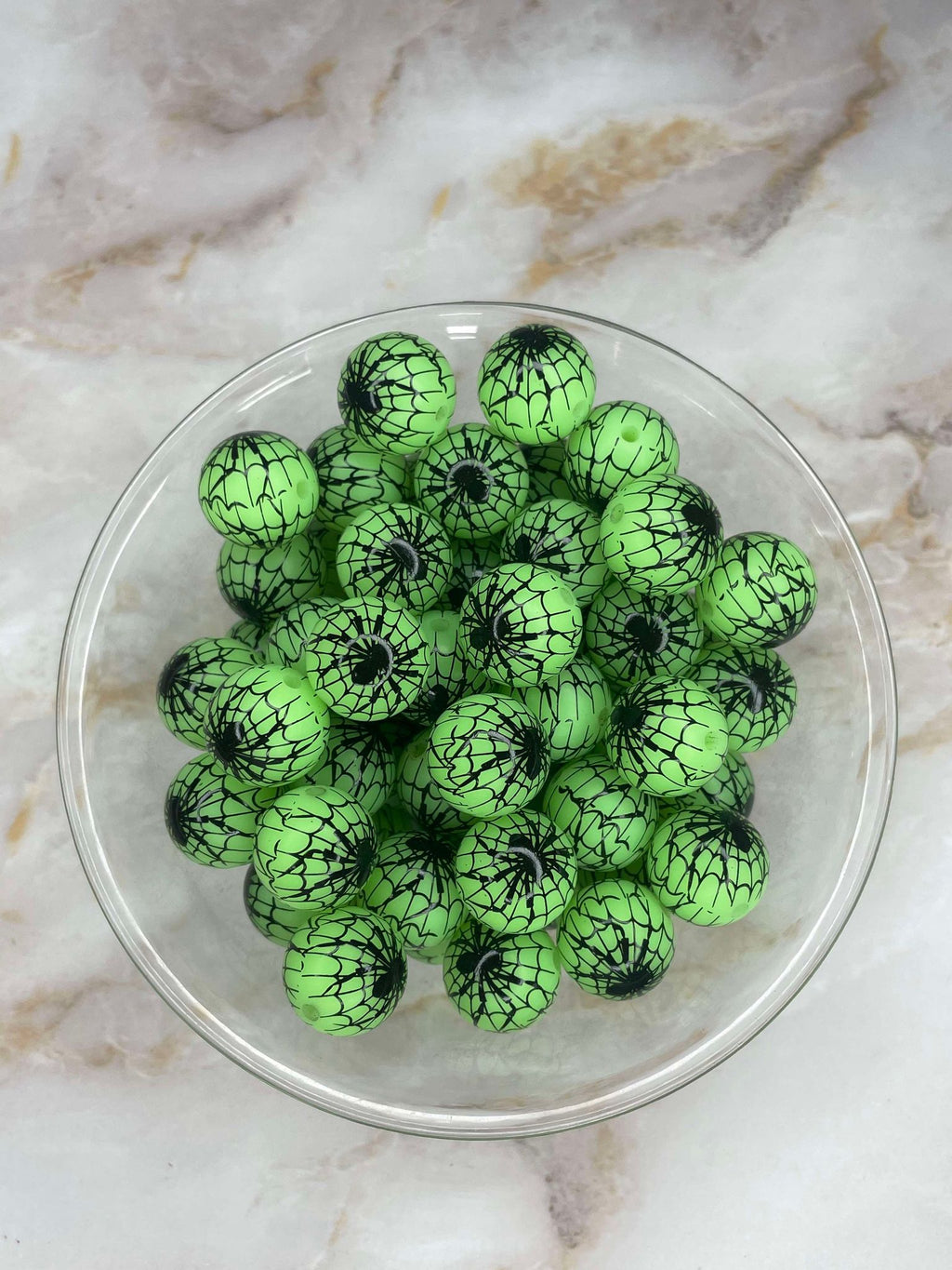 P550 SPIDER WEB GREEN GLOW 15MM PRINT (10ct)
