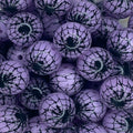 P551 SPIDER WEB PURPLE GLOW 15MM PRINT (10ct)