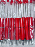 BEADABLE PLASTIC PEN SOLID CHERRY RED B17 (1ct)