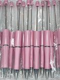 BEADABLE PLASTIC PEN SOLID FLAMINGO PINK B11 (1ct)