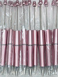 BEADABLE PLASTIC PEN PEARLESCENT ROSE PINK B17 (1ct)