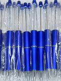 BEADABLE PLASTIC PEN PEARLESCENT ROYAL BLUE B2 (1ct)
