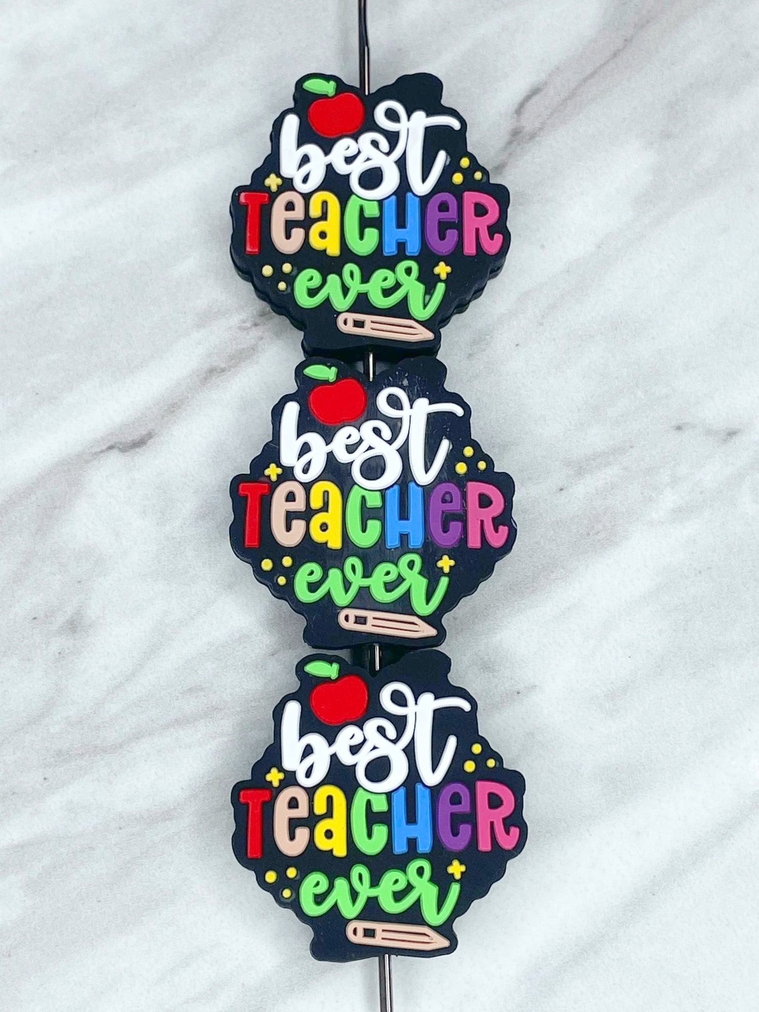 BEST TEACHER EVER SILICONE FOCAL D70 (1ct)