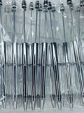BEADABLE PLASTIC PEN CHROME SILVER B40 (1ct)