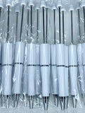 BEADABLE PLASTIC PEN GLITTER WHITE B19 (1ct)