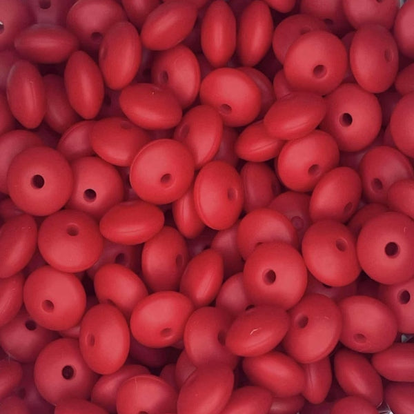 #123 12MM LENTIL CHRISTMAS RED (10ct)