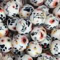P632 FLORAL PAWS 15MM PRINT (10ct)