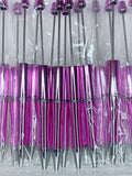 BEADABLE PLASTIC PEN CHROME DARK PINK B40 (1ct)