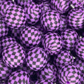 P630 PURPLE CHECKERED 15MM PRINT (10ct)